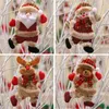 Julgransdekorationer Xmas Navidad Natal Ornaments utomhus Nyår Baubles Santa Snowman Reindeer Ornaments Elf Doll