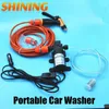 Auto washer Groothandel- 12 V Power Elektrische 60W hogedrukpomp Draagbare Wasmachine Tuin Lavador de Coches1