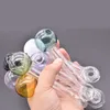 New Desiger Glass Oil Burner Pipe Collana 12cm Hand Smoking Spoon Pipes con diversi Balancer Dry Herb Bowl all'ingrosso