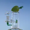 Unique Peach Fruits Bong 7 Inch Tall Glass Water Pipes With Bowl Perc Showerhead Percolator 14mm Female Joint Dab Rigs Heady Bongs Thick