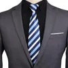 Cravates de cou Sitonjwly mariage masculin paresseux pour hommes cravate solide rayé marié cravates affaires col mince personnalisé Logo1