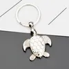 Fashion Tortoise Keychain personality Animal Pendant Car Key Holder simulation Sea turtle Keychain Bag Charm Accessories keyring gift