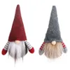 2020 Boże Narodzenie Handmade Szwedzki Gnome Scandinavian Tomte Santa Nisse Nordic Plush Elf Table Table Ornament Xmas Dekoracje Dekoracje