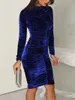 Casual Kleider Samt Kleid Sexy Rollkragen Bodycon Frauen Herbst Midi Frau Party Nacht Eleganz Knielange Mujer