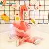 30cm brinquedo de pelúcia flamingo elétrico cantando e dançando pássaro selvagem flamingo estatueta de animal de pelúcia quebra-cabeça divertido para crianças lj2011261122706