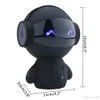 Mini Robot Güç Bankası ile Kablosuz Bluetooth Hoparlörler Destek TF AUX Taşınabilir MP3 Stereo Müzik Çalar Hoparlör Ses Kutusu