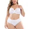 Beauwear Moda Bordado Brasil Bras Underwear Mulheres Plus Size Lingerie Sexy d Dd E Copa Ultratina Sutiã Calcinha Floral Lace Sutiã Set Y200708