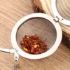 Home Tea Infuser Strainers Filters Stainless Steel Mesh Tea Ball Diffuser Extended Chain Hook Home drinkware tools