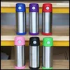 12oz Bounce Cup Insulated Stainless Steel Vacuum Mugs Double Wall Tumbler With Bounce Cover And Straws with sea shipping CCA12129 100pcs