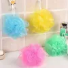 30 غرام اسفنجة حمام دش ملونة شبكة pouf nylon loofahs الصغيرة شبكة حمام الكرة