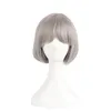 Sliver BOBO Wig Cosplay Synthetic Wigs With Bangs for Women Cosplay Costume