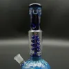 10,6 Zoll Glas Wasser Bong Recycler Shisha Pfeife Shisha Becher mit 14mm Male Bowl Curve Perc