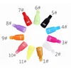 Nail art in plastica Soak Off Cap Clip UV Gel Polish Remover Wrap Tool Nail Art Tips per le dita 10 pezzi / set RRA3658