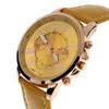 新しいブランドの女性が腕時計クォーツ時計ジュネーブラインストーンクリスタルローマのレディPUレザーバンドアナログレオリージョフェミニーノ201116