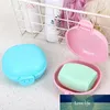 Macaron Color Bathroom Soap Case Dish Home Shower Travel Hiking Soap Holder Container PP Portable Soap Box with Lid Seal