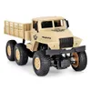 2.4G 6WD 10 km/h RC LED voiture militaire véhicule télécommande lumière Jeep quatre roues motrices tout-terrain jouet éducatif pour enfants