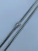 Herren Miami Cuban Link Chain Real Solid 925 Sterling Silber Füllkasten Halskette 6mm294k