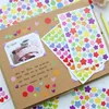 Fai da te carino Kawaii adesivo di carta colorata adesivi adesivi decorativi cuore adorabile per la decorazione del diario di Scrapbooking del regalo dei bambini