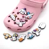 Single Sale 50pcs Cute Girls Rabbit Shoe Charms Accessories Decorations PVC Croces jibz Buckle for Kids Party Xmas Gifts