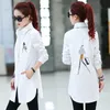 Blouse Women Elegant Embroidery White Shirt Plus Size Ladies Office Shirts Formal Casual Cotton Blouses Blusas Femininas LJ200810