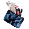 Who s Fashion Cosmetic Organizer Bag Triangoli 3D Stampa Borse per il trucco Borsa da donna Borsa per cosmetici da donna Y200714