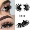 6D 25mm Eyelashes 100% Volume Natural Long Hair 3D Mink False Eyelashes Extension Fake Lash Makeup Mink Eyelashes Pack