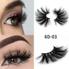 6D 25mm cils 100% Volume naturel cheveux longs 3D vison faux cils Extension faux cils maquillage vison cils Pack