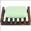 2022 new Vintage Wooden Soap Dish Plate Tray Holder Box Case Shower Hand washing DHL Free