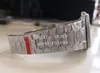 Top Men039s Automatic Watch Platinum Miyota Cal9015 Mouvement 324 SC Bracelet à cadran en diamant Pave Full 5711 RHINESTONE MEN 59407290