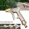 Högtryckskraft Vattenpistol Bilbricka Jet Garden Washer Slangmunstycke Tvättsprayer Vattningsspray Sprinkler Rengöring Y200106