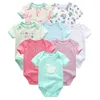 8PCSlot Set di abbigliamento Cotone Neonato Unicorno Neonata Vestiti Tuta Vestiti per bambini Ropa bebe Vestiti per neonati 2010267967026