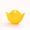 Silicone Egg Poacher Cup Tray Egg Mold Bowl Rings Cooker Boiler Kitchen Cooking Tools 4 COLORS KKA8121