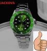 atmosphère classique affaires suisse montres 40mm explosions annuelles haut de gamme hommes vert cadran bleu montres-bracelets mode de luxe cadran noir calendrier montre