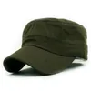 Luxe - Beste 1 st Mode Mannen Vrouwen Multicolor Unisex Verstelbare Klassieke Stijl Effen Vlakke Vintage Army Hat Cadet Cat