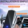 15W Qi Car Wireless Charger for iPhone 13 12 XS XR X 8 Magnetic USB Infrared Sensor Phone Holder Mount