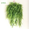 Artificial Plants Vines Ferns Persian Rattan Fake Hanging Plant Faux Boston Fern Wedding Garland Wall Decor JK2101XB