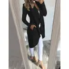 2021 Modna moda w dużych kolorach Lapel Slim Long Windbreaker Kurtka Kobiet