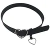 Black Belts Classic Heart Buckle Design New Fashion Women Faux Leather Heart Accessory Adjustable Belt Waistband For Girls231S