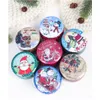 12pcs Christmas Candy Cans Box Box Gift Storage Box Biscuit Biscuit Iron Can Christmas Cookie Gift Tins 2010061280753