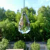 50mm doppio strato forma di pera cristalli trasparenti pendenti suncatcher lampadario cristalli perline accessori fai da te decorazioni per la casa ornamento h jllotS