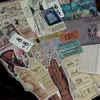 Retro Library TAG Mixed Paper Sticker Kits Die Cut For DIY Scrapbooking Junk Journal TN Planner Photo Card Making S0301