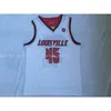 Cucito personalizzato Donovan Mitchell n. 45 maglie da basket da uomo, in jersey bianco ricamato, da donna, per giovani, XS-6XL NCAA