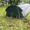 Tent de acampamento de 1 pessoa de mochila, barraca ultraleve de uma única pessoa, barraca de acampamento ao ar livre, verde