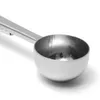 Metal scoop med clip rostfritt stål Kaffemätande skedar nötningsbeständig mjölkpulversked hållbar populär