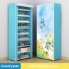 Multilayer Shoe Cabinet Dustproof Shoes Storage Closet Hallway Space-saving Shoerack Organizer Holder Home Furniture Shoe Rack 201030