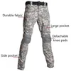 Jagd-Sets Outdoor Uniform Tactical Combat Shirt Armee Kleidung Tops Multicam Shirts Camouflage Angeln Hosen Knie17823034