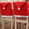 Decorazione natalizia Copertura non tessuta Copertura Babbo Natale a cappello rosso Copertura di Ornamenti per feste di Natale BH4330 TYJ