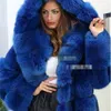 Cappotto di pelliccia con cappuccio in visone sintetico moda invernale con cappuccio lungo tratto di spessore caldo per il tempo libero da donna PL019 201029