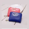 المحافظ Amorvivi 2021 1 قطعة عملة مفتاح صغير محفظة صغيرة سستة بطاقة حامل الأجهزة القوس المحفظة عشرة ألوان المتاحة