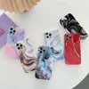 Luxury Bling Gilding Marble Soft TPU Phone Cases For Iphone 13 Pro Max 12 Mini 11 XS X XR Fine Hole Stone